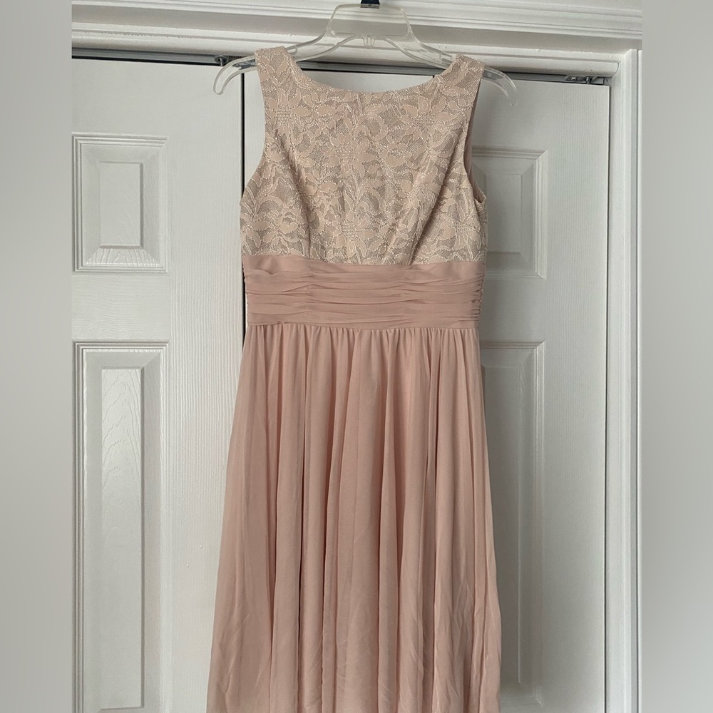 Pink dress, formal